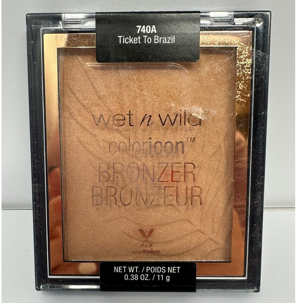 Wet n Wild Color Icon Bronzer 740A Ticket To Brazil Vegan Cruelty Free 0.38oz A1